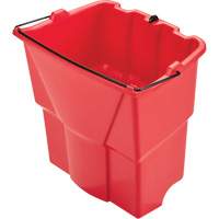 Wavebrake&reg; Optional Dirty Water Bucket, 4.5 US Gal. (18 qt.) Capacity, Red - Rubbermaid 2064907