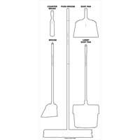 Ultra Aluma-Lite Dry Shadow Board (English Only) - Accuform NMC Q549897NTWWS