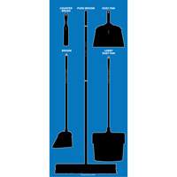 Ultra Aluma-Lite Dry Shadow Board (English Only) - Accuform NMC Q549897NTBBS