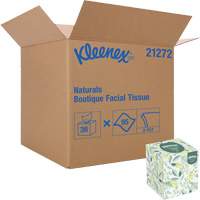 Papiers-mouchoirs Naturals Boutique* de Kleenex, 2 pli, 7,8" lo x 8,3" la, 95 feuilles/boîte - Kimberly-Clark 21272