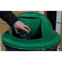 Drum Waste Disposal Top, Dome Lid, Metal, Fits Container Size: 23-1/2" Dia. JL021 | SCN Industrial