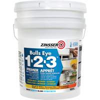 Bulls Eye 1-2-3&reg; Water-Base Primer, 18.9 L, Pail, White - Zinsser Z02010