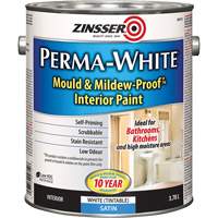 Perma-White&reg; Mold & Mildew-Proof Interior Paint, 3.78 L, Gallon, White - Zinsser Z02712