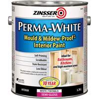 Perma-White&reg; Mold & Mildew-Proof Interior Paint, 3.78 L, Gallon, White - Zinsser Z02762