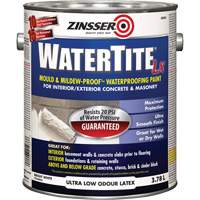 Watertite&reg; LX Mold & Mildew-Proof Waterproofing Paint, 3.78 L, Gallon, White - Zinsser 265652