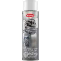 Produit de polissage et nettoyage pour l'acier inoxydable, 20 oz, Canette a&eacute;rosol - Sprayway 1000003396
