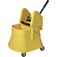 Champ Bucket & Wringer Combo, Down Press, 10 US Gal.(40 Quart), Yellow - M2 Professional BW-D1232-40-YE
