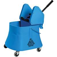 Ensemble de seau pour vadrouille et essoreuse Champ, Pression vers le bas, 7,5 gal. US (30 pintes), Bleu - M2 Professional BW-D2633-BL