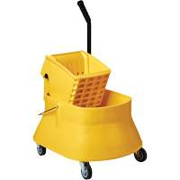 Champ Bucket & Wringer Combo, Side Press, 7.5 US Gal. (30 Quarts), Yellow - M2 Professional BW-S1133-YE