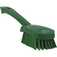 Short-Handled Churn Brush, Stiff Bristles, 10" Long, Green JL860 | SCN Industrial