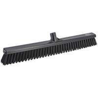 Combo Bristle Push Broom Head, Coarse/Fine Bristles, 24", Polyester, Black - Vikan 31949