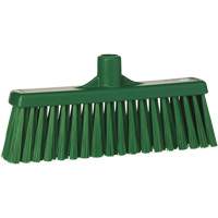 T&ecirc;te de balai droit, Crins Moyen, 12", Polyester, Vert - Vikan 31662