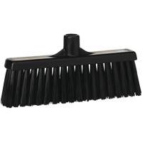 Upright Broom Head, Medium Bristles, 12", Polyester, Black - Vikan 31669
