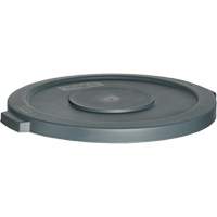 Couvercle pour contenant &agrave; d&eacute;chets, Couvercle plat, Plastique, Convient aux contenants 22" dia. - M2 Professional WM-PRH3232G-L