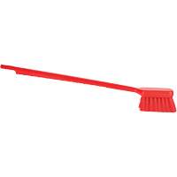 Brosse &agrave; manche long ColorCore, Soies Ferme, Longueur de 20", Rouge - Vikan 410814