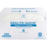 Couvre-si&egrave;ges de toilettes pli&eacute;s en deux Health Gards - Hospeco HG-5000