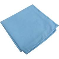 Chiffons sp&eacute;cialis&eacute;s pour vitres et miroirs, Microfibre, Bleu - Hospeco 2500S-B-DZ