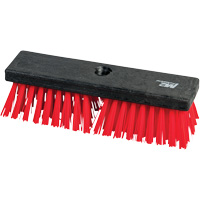 Brosse avec trou filet&eacute;, 10" l, Soies Synth&eacute;tique, Rouge - M2 Professional BD-1110