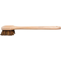 Long-Handle Pot Brush, 20" L, Palmyra Bristles, Beige - M2 Professional BRP-210BFL