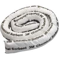 Mini-barri&egrave;re de pollution absorbante pour produits chimiques, Mati&egrave;res dangereuses, 8' lo x 3" la, Absorption 15,5 gal - 3M P-208