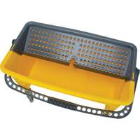 Microfibre Mop Bucket & Wringer, Strainer, 11 US Gal. (44 Quart), Yellow - RMP Maintenance Products 