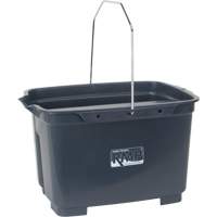Dual Compartment Bucket, 4.75 US Gal. (19 qt.) Capacity, Grey - RMP Maintenance Products 
