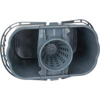 Mop Pail & Wringer, Strainer, 3.75 US Gal.(15 Quart), Grey - RMP Maintenance Products 
