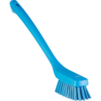 Narrow Long-Handle Cleaning Brush, Stiff Bristles, 16-1/2" Long, Blue JO001 | SCN Industrial