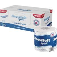 Snow Soft Premium Toilet Paper, 2 Ply, 600 Sheets/Roll, 145' Length, White - Sunset Converting Corporation BTS60024