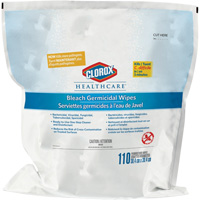 Healthcare&reg; Disinfecting Bleach Wipes Refill, 110 Count - Clorox 55500013104