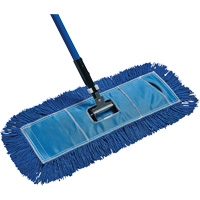 Vadrouille &agrave; &eacute;pousseter &eacute;conomique, Style &agrave; enfiler, Fil, 18" lo x 5" la - M2 Professional DM-VE518-BL