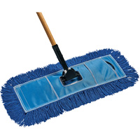Vadrouille &agrave; &eacute;pousseter &eacute;conomique, Style &agrave; enfiler, Fil, 18" lo x 5" la - M2 Professional DM-VE518-BL