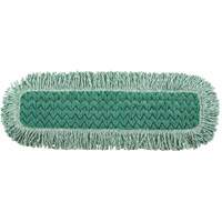 Hygen Fringed Dust Pad, Hook and Loop Style, Microfibre, 27-1/2" L x 9" W - Rubbermaid FGQ42600GR00