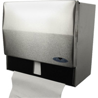 Universal Towel Dispener, Manual, 10.5" W x 6.75" D x 9.5" H - Frost 103