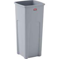 Conteneur carr&eacute; Untouchable, Plastique, 23 gal. US - Rubbermaid FG356988GRAY