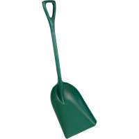Pelle monobloc perceptible par d&eacute;tecteur de m&eacute;tal, Lame 13-3/4" x 17", Longueur de 42-1/2", Plastique, Vert - Vikan 6982MD2