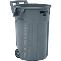 Contenant roulant avec fentes da&eacute;ration Brute, Plastique, 44 gal. US - Rubbermaid 2131929
