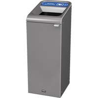 Configure Mixed Recycling Waste Container, Bulk/Curbside/Deskside, Steel, 15 US gal. - Rubbermaid 1961615