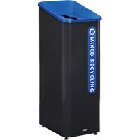Sustain Mixed Recycling Container, Bulk, Plastic, 15 US gal. - Rubbermaid 2078994