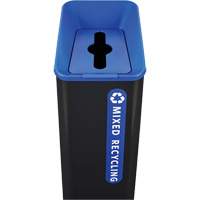 Sustain Mixed Recycling Container, Bulk, Plastic, 15 US gal. - Rubbermaid 2078994