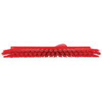 Dustpan Broom with Angled Thread, Medium Bristles, 10", Polyester, Red - Vikan 31034