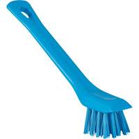 Brosse avec rebord grattoir, Soies Ferme, Longueur de 6", Bleu - Vikan 39513