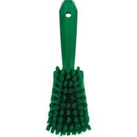 Brosse &agrave; r&eacute;curer avec manche court, Soies Doux, Longueur de 10-1/2", Vert - Vikan 41982