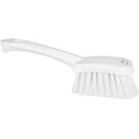 Short-Handled Washing Brush, Soft Bristles, 10-1/2" Long, White - Vikan 41985