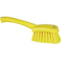 Brosse &agrave; r&eacute;curer avec manche court, Soies Doux, Longueur de 10-1/2", Jaune - Vikan 41986