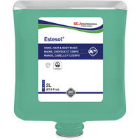 Nettoyant pour les mains, les cheveux et le corps Estesol, 2 L, For&ecirc;t tropicale, Cartouche en plastique - SC Johnson Professional 4000009745