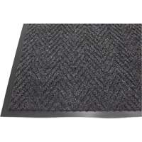 Herringbone Matting, Wiper/Scraper, 3' x 10' x 1/4", Dark Grey - Edgewood Matting HBN270310