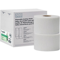 TrapEze&reg; Double Roll Disposable Dusting Sheets, Polyester, White - Americo 582505