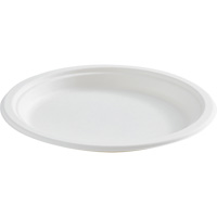 Assiette ronde en fibre compostable -  