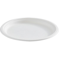 Assiette ronde en fibre compostable -  